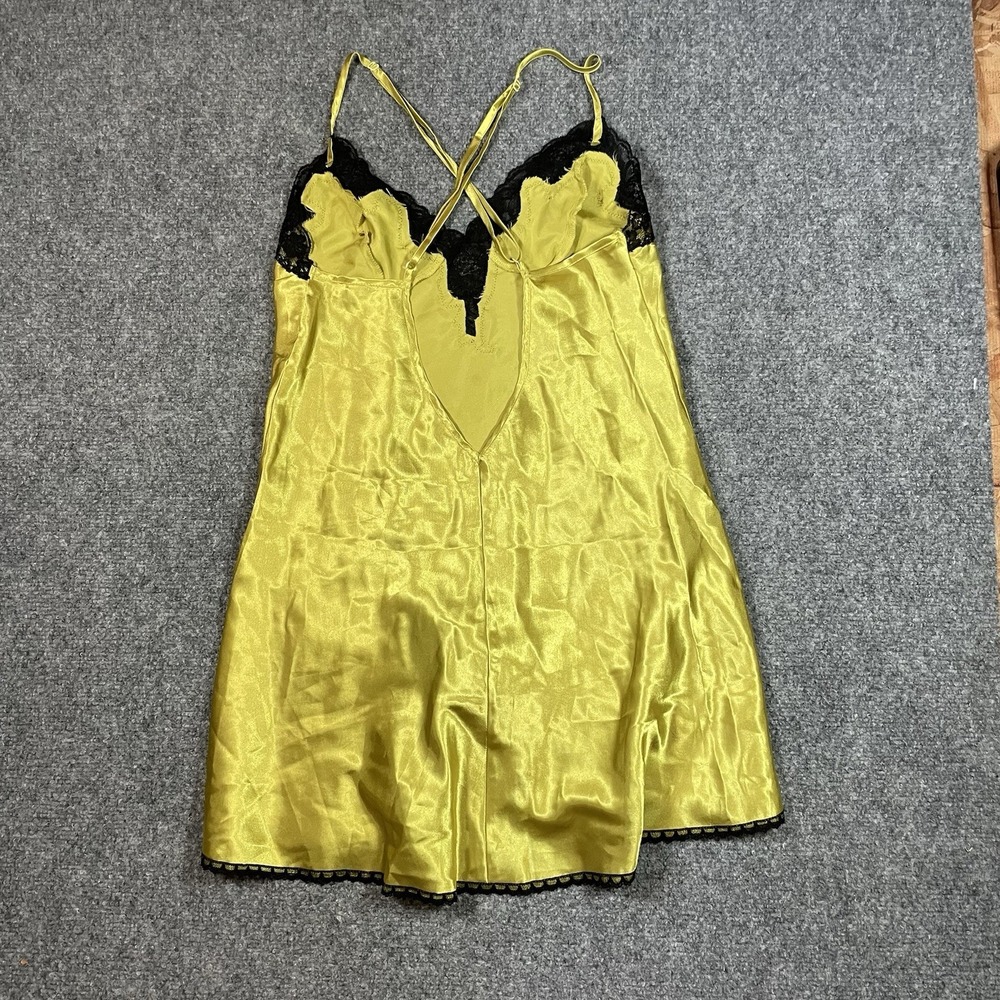 Fredericks Of Hollywood Y2K Satin Lace Chemise Slip Babydoll Fairycore Size S - Picture 2 of 10